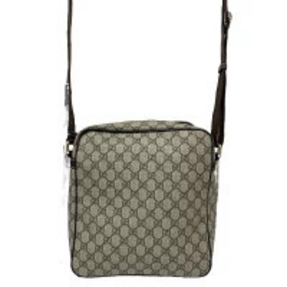 Gucci Crossbody Supreme Shoulder GG Messenger Bag Beige Tan